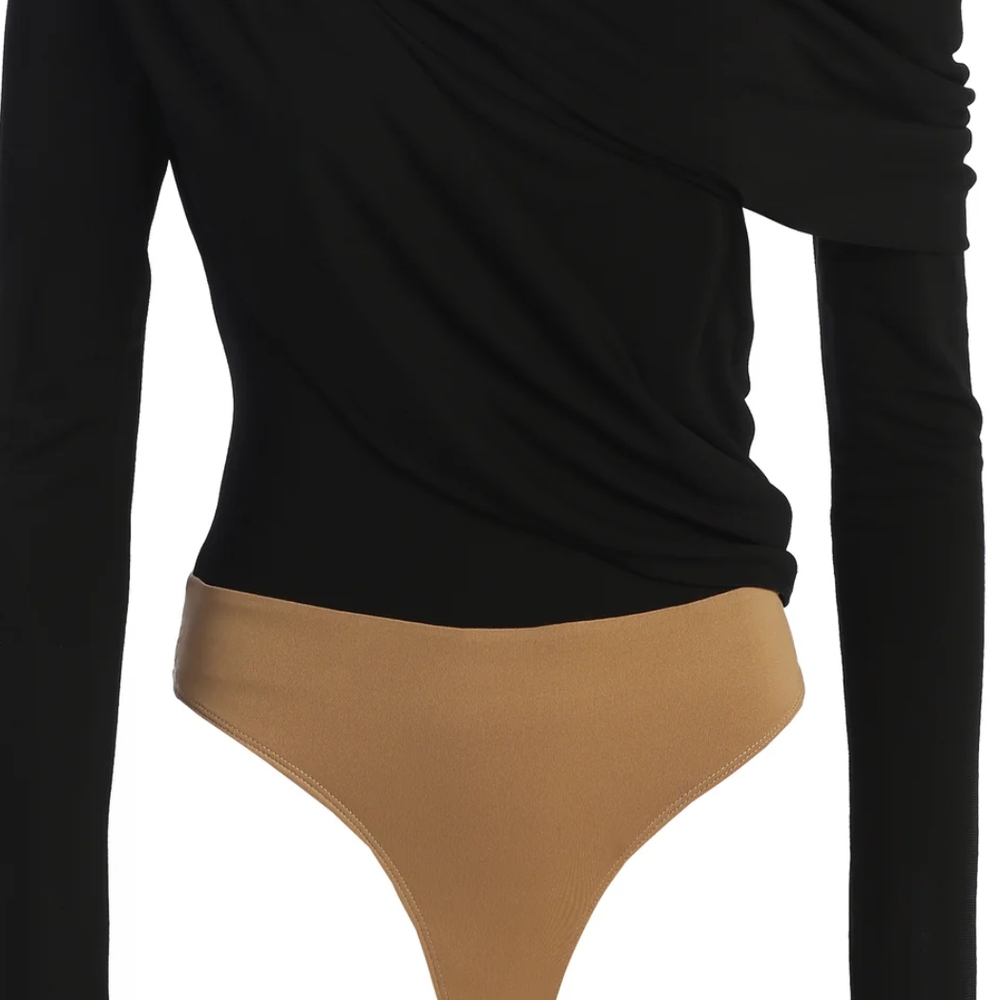 Elegant Black One-Shoulder Top